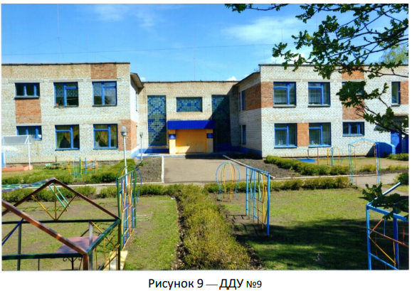 На рисунке 6 будет показана схема расположения обслуживающих учреждений
10 микрорайона.